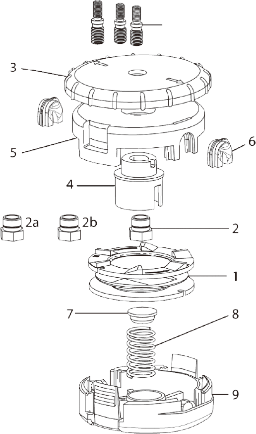 Easy Load Tap-N-Go Trimmer Head WB-1221 DR Easy Load Tap-N-Go Trimmer Head WB-1221 DR