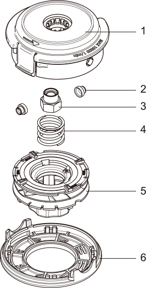Easy Load Tap-N-Go Trimmer Head WB-3243 Drawing Easy Load Tap-N-Go Trimmer Head WB-3243 Drawing