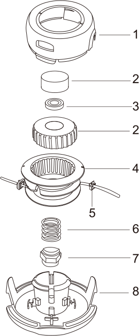 Tap-N-Go Trimmer Head WB-1248 Drawing Tap-N-Go Trimmer Head WB-1248 Drawing