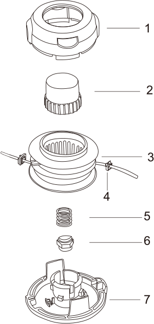 Tap-N-Go Trimmer Head WB-2240 Drawing Tap-N-Go Trimmer Head WB-2240 Drawing